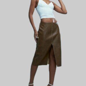 Misguided Faux leather skirt